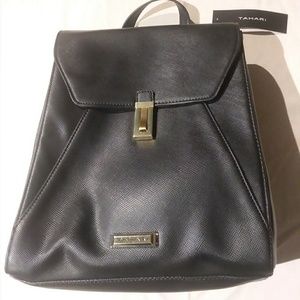 Tahari black backpack  New with tags